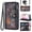Black, variant on Asuwish Phone Case for Samsung Galaxy A25 5G/A24 4G/M34 /F34 Wallet Cover With Tempered Glass Screen Protector Crossbody Wrist Strap Flip Pattern Zipper Credit Card Holder Cell A 25 25A 24A LTE Blue