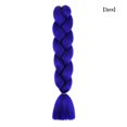 thumbnail image 2 of sweethay Extensiones de cabello de estilo trenzado, peluquín reutilizable extraíble, bonita peluca encantadora, pelo resistente al calor, Accesorio para el cabello Azul oscuro, 2 of 6