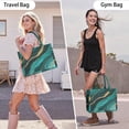 thumbnail image 6 of Large Capacity Tote Bag,Teal Gold Marble Wave Dot Pattern Handbag Fashion Luxury Tote Bag,15.7"x13"x 5.1" Inches,Laptop Compatible, 6 of 6