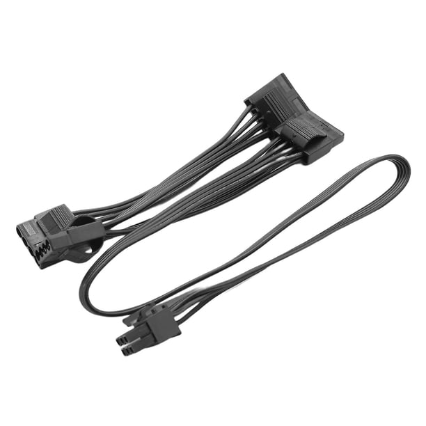 Cable de fuente de alimentación Modular de 6 pines a 4 Molex, Cable de 6 pines a 4 Ide Compatible con Rm1000x Rm850x Rm750x Rm650x Rm5