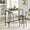 Grey 3 Pcs, variant on Set of 2 Bar Table and Chair, Kitchen Dinning Table Set with 2 Soft PU Backrest Stools, Counter Pub High Top Console for Kitchen, Pub, Small Space