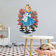 thumbnail image 2 of Cute Alice holding Rabbit Adventure Mad Hatter Cheshire Cat Alice in Wonderland Adventurous Creative Minimalist Cartoon Girls Boys Kid Room Design Nursery Fun Home Vinyl Decoration Size (26x28 inch), 2 of 4