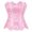 Pink, variant on Underbust Corsets Women Gothic Size: M Black