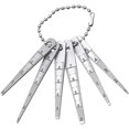 thumbnail image 1 of Stainless Steel Blades Cone Feeler Gauge Aperture Ruler Feeler Gauges Set 0-7mm Cone Gauge Depth Measure, 1 of 5