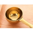 thumbnail image 4 of Cucharas medidoras Cuchara de taza medidora de acero inoxidable oro Fanmusic Cucharas medidoras, 4 of 7