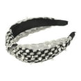 thumbnail image 5 of Unique Bargains 1 Pc Faux Pearls Embroidery Headbands for Women Black, 5 of 6