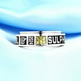 thumbnail image 4 of Custom Class Rings Fully Personalized Class Rings for Men Birthstone Rings 925 Sterling Silver Rings Gold Plated Class Rings Class Rings for Men High School Size 5-15 Graduation Rings for Men, 4 of 6