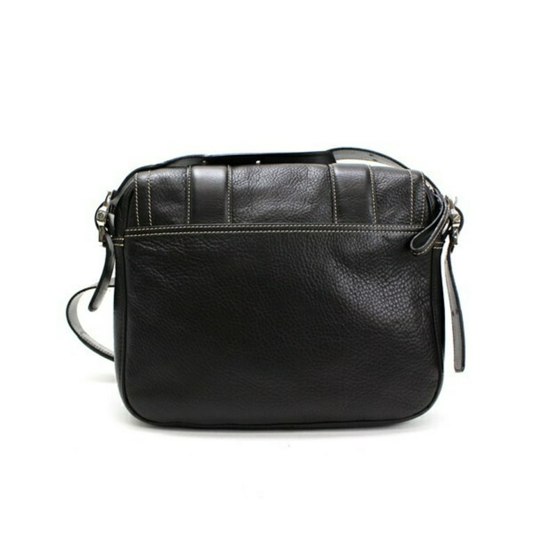 LONGCHAMP Crossbody Bag Black Patent Leather Small Women Shoulder Purse
