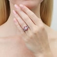 thumbnail image 5 of BERRICLE Sterling Silver 5-Stone Wedding Engagement Rings 1.25 Carat Cubic Zirconia CZ Solitaire Ring Set for Women, Rhodium Plated Size 5, 5 of 20