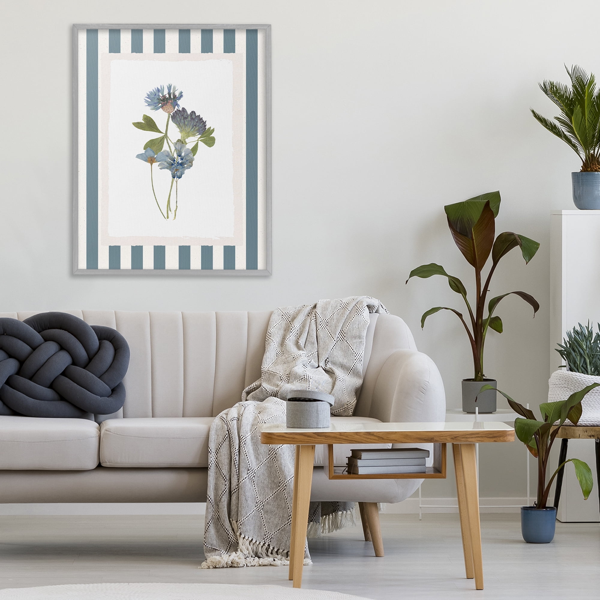 Stupell Industries Summer Memories Flowers Gray Framed Giclee Art, design by Val Rhodes
