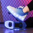 thumbnail image 6 of Kids Roller Skates Light up Shoes with Wheels Shoes LED USB Charging Roller Sneakers for Girls Boys Birthday Christmas Gift, 6 of 23