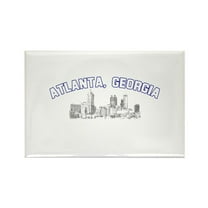 CafePress - Atlanta, Georgia Skyline - Rectangle Magnet, 2"x3" Refrigerator Magnet