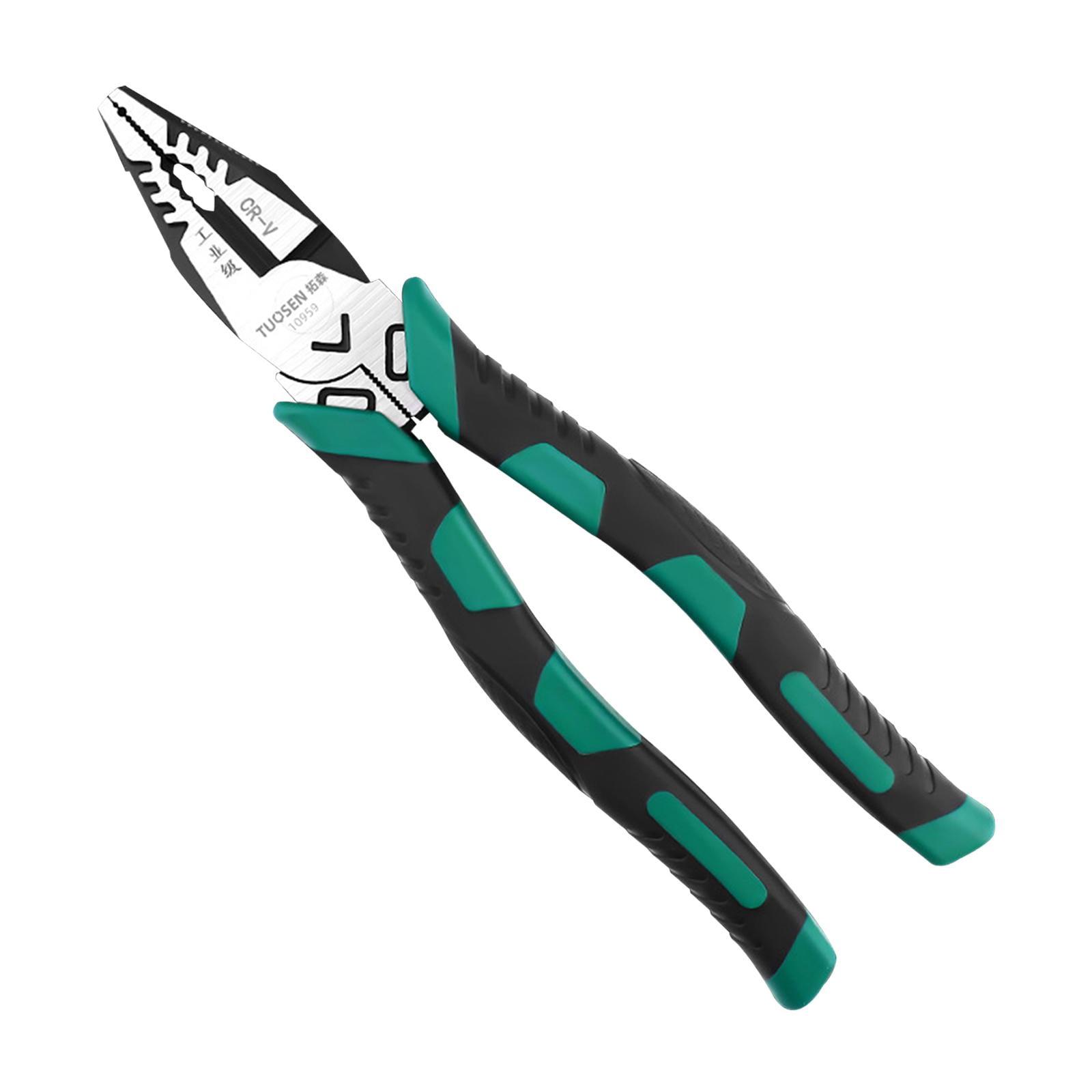 Nishiyuenyi Pliers with Wire Cutter Wire Crimper Hand Tools Heavy Duty for Network Engineers 9in
