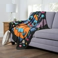 Lilo and Stitches Silk Touch Throw Blanket, 50" x 60", Candy Stitch