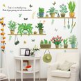 thumbnail image 2 of Pegatinas decorativas TUNC Conjunto de plantas en maceta y mariposa Sencillez, 2 of 5