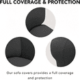 thumbnail image 7 of ARLAJO Super Stretch Chair Sofa Slipcover,Non Slip Soft Couch Sofa Cover,Washable Furniture Protector with Non Skid Foam and Elastic Bottom for Kids,Pets (Chair,Dark Gray), 7 of 7