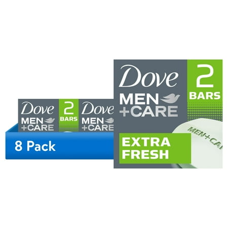 (8 pack) Dove Men+Care Body + Face Bar Invigorating Formula Extra Fresh 3.75 oz 2 Bars (8 pack) Dove Men+Care Body + Face Bar Invigorating Formula Extra Fresh 3.75 oz 2 Bars