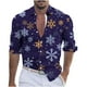 thumbnail image 1 of Blusa y camisa de manga larga con cuello vuelto para hombre, blusa informal de moda con estampado navideño, cuello vuelto, camisa transpirable de manga larga, blusa para hombre, 1 of 4