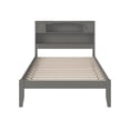 thumbnail image 2 of AFI Newport Full Solid Wood Platform Bookcase Bed in Grey, 2 of 7