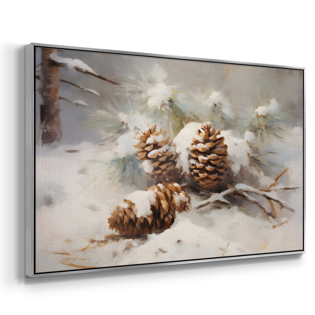 Vintage Landscape-CLXIX By Wexford Home Framed in Silver Wood Gallery Wrapped Canvas 17 in. x 25 in.