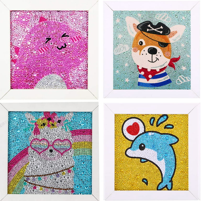  Stitch Diamond Painting Kits for Kids with Frame