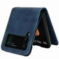 thumbnail image 2 of TECH CIRCLE for Samsung Galaxy Z Flip 6 5G Case, Galaxy Z Flip 6 PU Leather Card Slots Case Ultra Thin Slim Durable Protective Phone Cover for Samsung Galaxy Z Flip 6 5G,Blue, 2 of 7