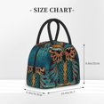 thumbnail image 2 of Balery Owl In Blue Bolsa de Almuerzo para Mujeres, Caja de Almuerzo, Bolsa de Almuerzo Pequeña Impermeable, Tote de Almuerzo Reutilizable con Gran Capacidad, 2 of 6