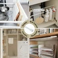 thumbnail image 3 of Mumo 6 Pcs Spring Tension Curtain Rod,Multifunctional Adjustable Rods for Kitchen Bathroom Wardrobe Closet,No Drilling,White,20-35", 3 of 5