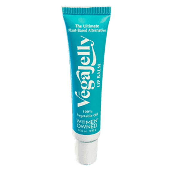 VegaJelly All Natural Moisturizer | Gentle Plant Based Alternative to Petroleum Jelly | Unscented, Gluten-Free, Vegan Certified Lip Balm - 0.35 oz.