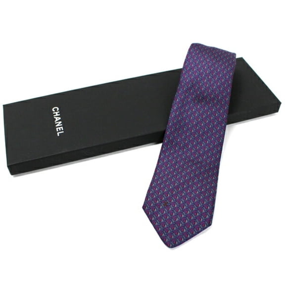 Pre-Owned CHANEL Silk Tie for Men (Good)