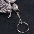 thumbnail image 4 of Moda motocicleta cráneo esqueleto llavero goma Keyring Keys Holder bolso decoraciones colgante colgante (Big Moto), 4 of 5