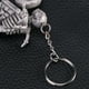 thumbnail image 4 of Moda motocicleta cráneo esqueleto llavero goma Keyring Keys Holder bolso decoraciones colgante colgante (Big Moto), 4 of 5