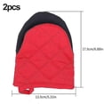thumbnail image 2 of Short Oven Mitts,heat Resistant Silicone Kitchen Mini Oven, 2 of 5