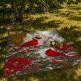 thumbnail image 7 of Red Cardinals Among Winter Blossoms for Birdwatchers And Gardeners, Detailed Naturalistic Winter Illustration Home Decor for Living Room and Bedroom, Christmas Gift and Cozy Flannel Blanket, 7 of 7