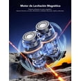 thumbnail image 3 of Rasuradora para hombre - Afeitadora eléctrica esférica con motor de levitación magnética, diseño minimalista, cabezal doble lavable, USB C recargable, compacta de bolsillo para viajes y gimnasio, 3 of 7