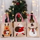 thumbnail image 1 of Bolsas de regalo navideñas de lino - Decoraciones navideñas reutilizables con estampados festivos - Set de 1 bolsa de tela para regalos sostenibles, 1 of 3