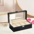 thumbnail image 2 of koolsoo PU Leather Display Case Organizer with Watch Storage Case Organizer , 4 Slot, 2 of 8
