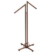 SSWBasics 2 Way Rack Clothing Rack - Cobblestone Design (Slant Arms)