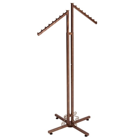 SSWBasics 2 Way Rack Clothing Rack - Cobblestone Design (Slant Arms)