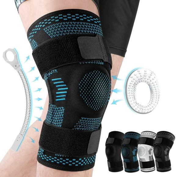 Compression Sleeve for Knee Pain for Men and Women Meniscus Tear with Side Stabilizer and Patellar Gel Plus Size Knee Brace Running ACL Knee Brace