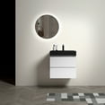 thumbnail image 2 of 24" White Bathroom Vanity with Sink, Large Storage Wall Mounted Floating Bathroom Vanity for Modern Bathroom(without Drain and Faucet), 2 of 6