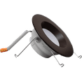 thumbnail image 1 of Multi Pack 5/6" Bronze Smooth Trim LED Recessed Downlight Retrofit - Choose Color Temp, 1 of 3