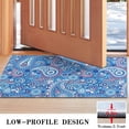 thumbnail image 3 of Blue Paisley Pattern Door Rugs,Washable Non Slip Door Mats Indoor,Decorative Door Mats,Entry Mat Indoor for Entrance,Bedroom,Kitchen,Bathroom,17"x30", 3 of 6