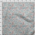 thumbnail image 3 of oneOone Georgette Viscose Sky Blue Fabric Ethnic Block Craft Projects Decor Fabric Printed By The Yard 42 Inch Wide, 3 of 4
