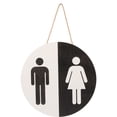 thumbnail image 1 of Bathroom Sign Wall Art Hanging Decoration Plaque For Bathroom Wall Art Toilet Shelf, 1 of 9