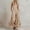 Khaki, variant on Women's Sleeveless Wide Leg Jumpsuit Square Neck Ruffle Hem Overalls with Pockets Casual Boho Jumpsuit for All-Season Daily & Vacation Wear(White,2XL)
