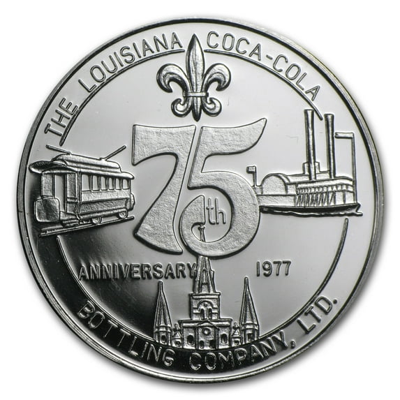 .90 oz Silver Round - Coca-Cola (Louisiana, NO)
