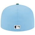 thumbnail image 4 of Men's New Era  Sky Blue/Cilantro Cincinnati Reds 1988 MLB All-Star Game 59FIFTY Fitted Hat, 4 of 5