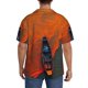 thumbnail image 3 of Balery Orange Net Fishing Boat Camisa Casual de Manga Corta con Botones para Hombre, Texturizada, Estilo Cubano, para Playa, Verano-X-Large, 3 of 5