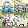thumbnail image 4 of Floral Wreath Hello Sunshine Banner Pink Flowers Spring Backdrop Yellow Daisies Green Leaves Floral Display for Spring Party Garden Gathering Photo Backdrop, 4 of 9